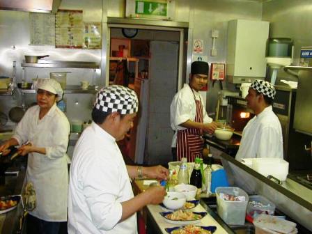 busy kitchen